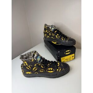 1989 BATMAN Converse All Star Chuck Taylor High Tops Mens 8.5 DC Comics With Box